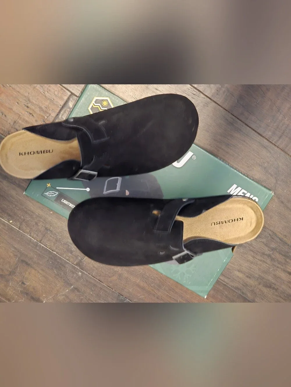 NWT KhomBu Damian Suede Cork Mule Clogs Men's 11